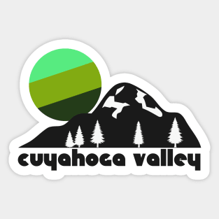 Retro Cuyahoga Valley ))(( Tourist Souvenir National Park Design Sticker